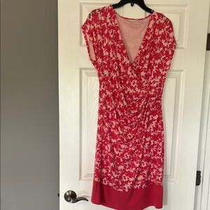 Elegant New York and co pink Floral Women's Dress- large